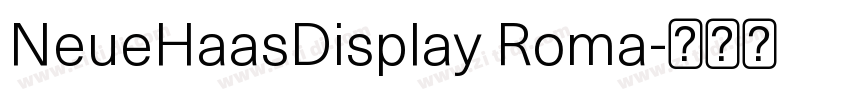 NeueHaasDisplay Roma字体转换
